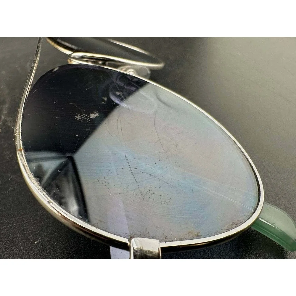 Nine West SR1217 Silver Aviator Sunglasses Dark Gradient Lens - 058 (84)